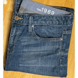 Y2K Gap Jeans 1969 Long & Lean 6/ 28 Darkwash Bootcut Denim‎